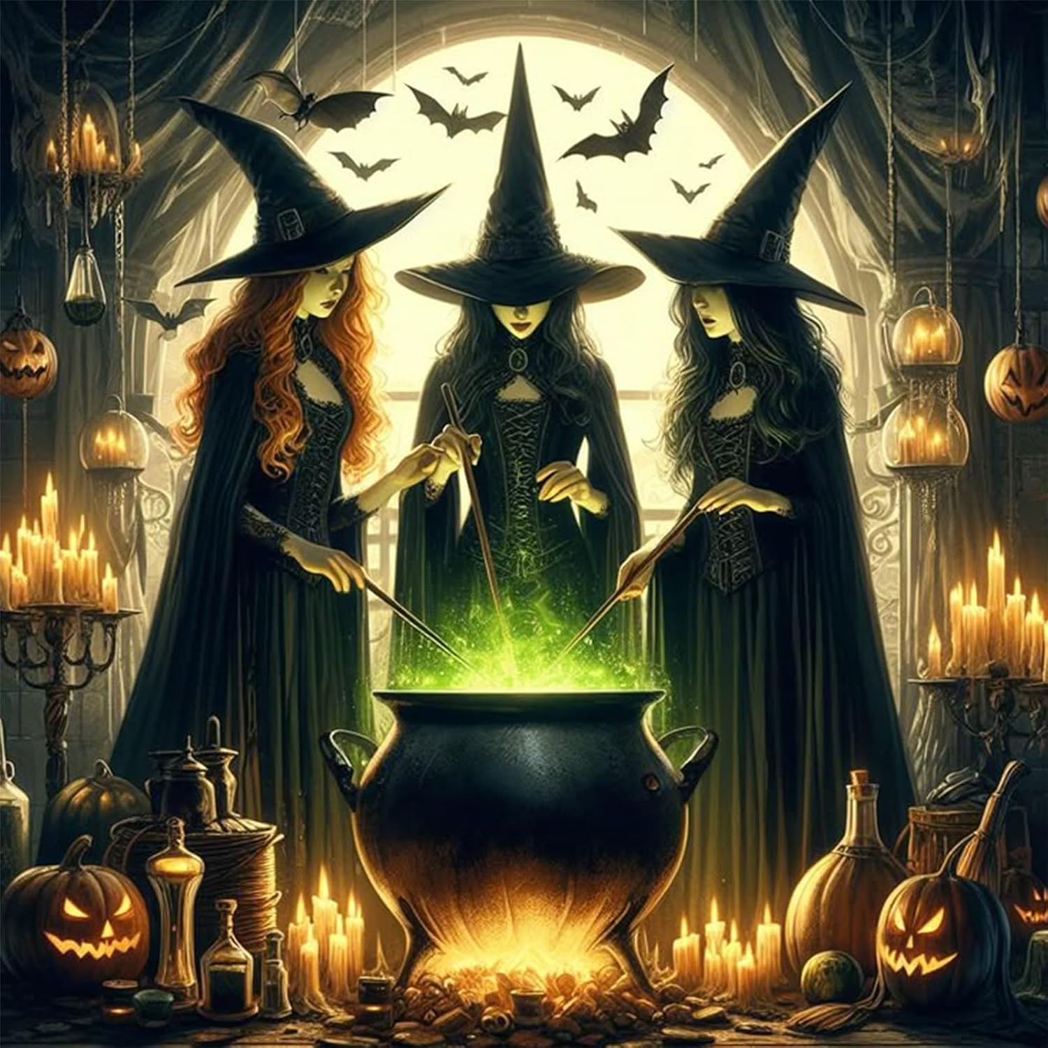 Embroidery Room - RUOPOTY Witch Diy Diamond Painting Halloween