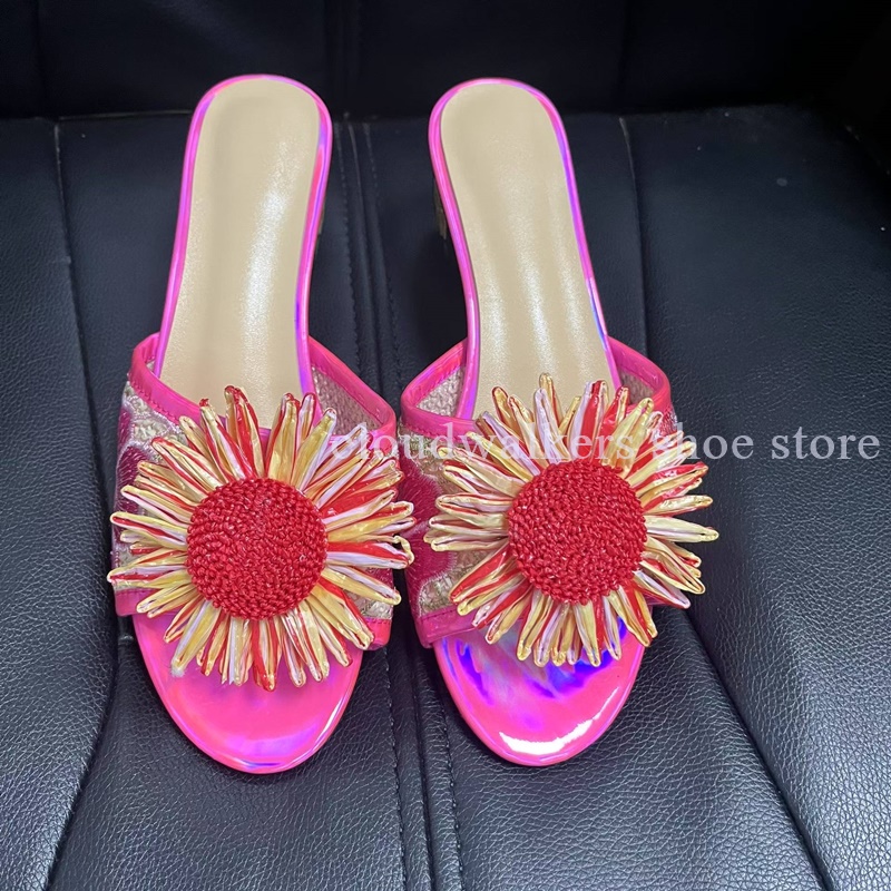 Embroidery Design - Iridescent Embroidery Upper Sunflower Embellished Summer