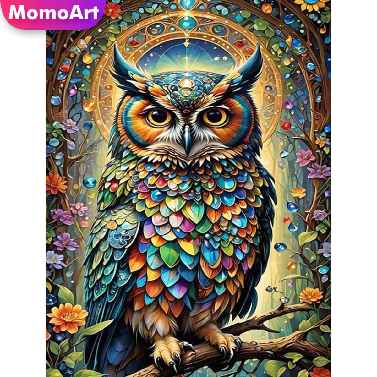 Embroidery Artwork - Momoart New Arrival Diamond Mosaic Owl