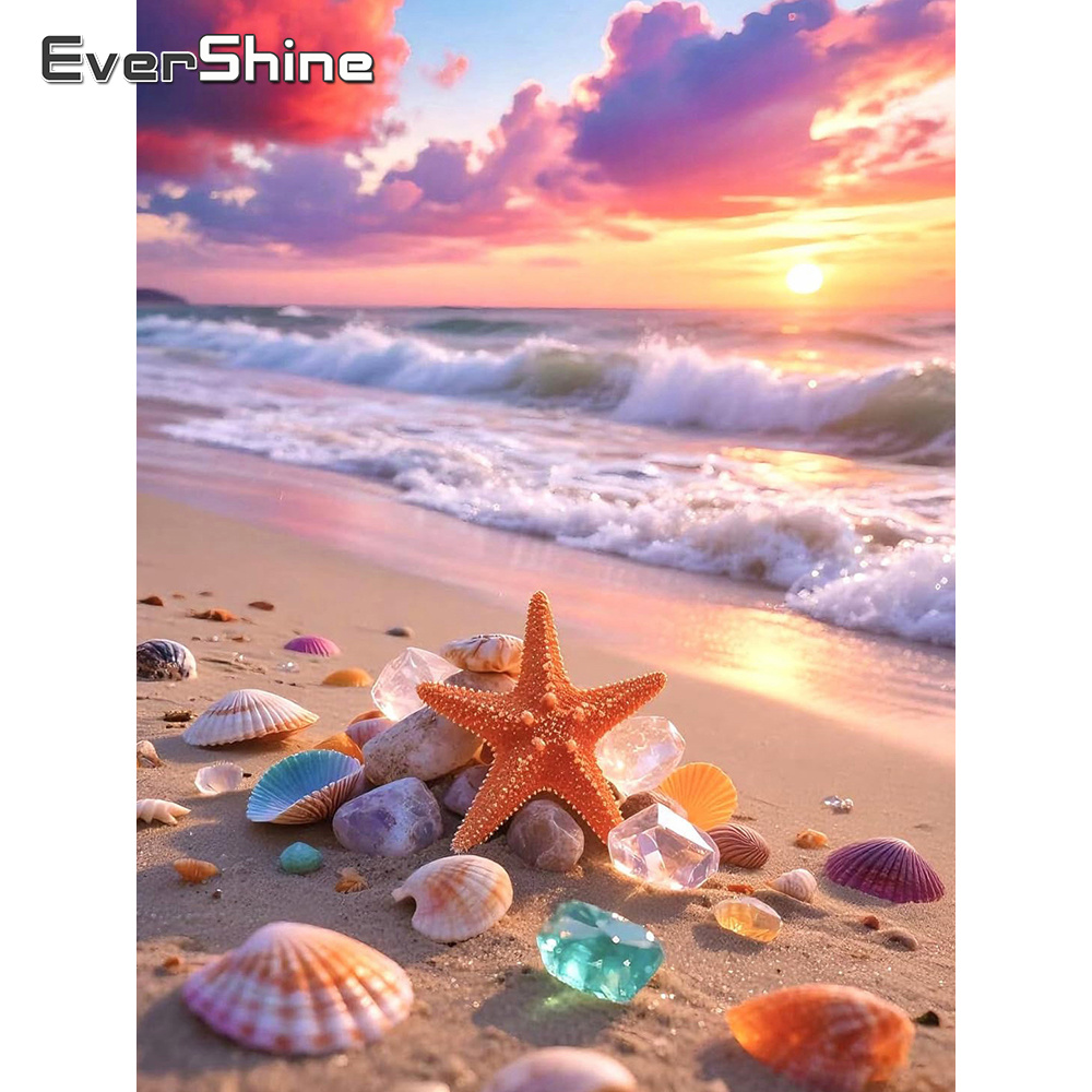 Embroidery Unique Design - Evershine Embroidery Supplies Seaside Landscape Unique