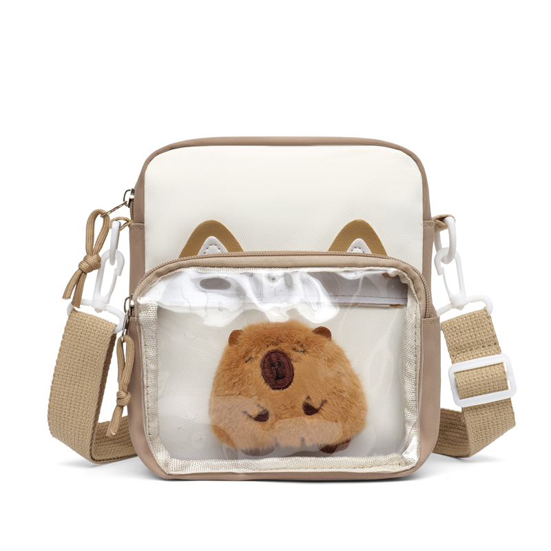 Embroidery Kit Pouch - Cute Cat Shoulder Bags for Girls