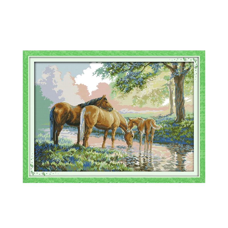 Embroidery Job - Joy Sunday Cross Stitch Kit Stamped