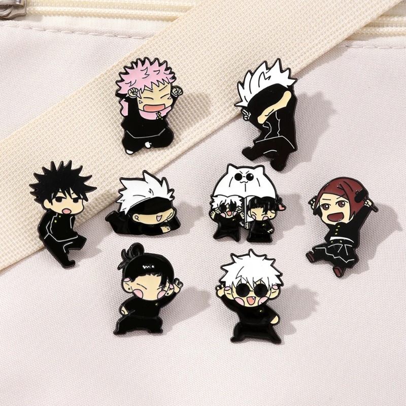 Embroidery Outfit - 8pcs Anime Itadori Yuji Enamel Pins