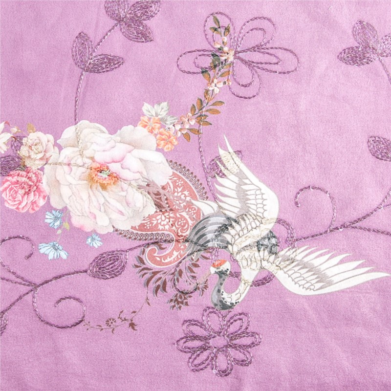 Velvet Fabric Embroidery - pearl embroidery velvet printed fabric cotton