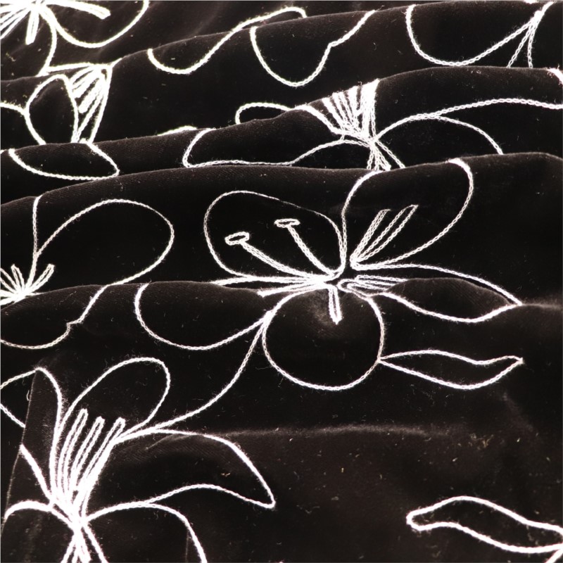 The fabric of sleeping dress e - Velvet Fabric Embroidery ulasan dan harga