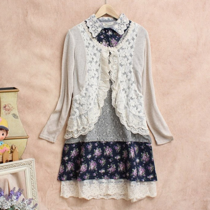 Spring Mori Girl Sweet Shirt W - Embroidery Jersey ulasan dan harga