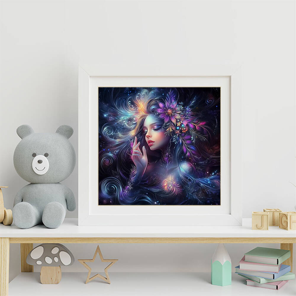 DIY Diamond Painting Woman Por - Embroidery Pattern ulasan dan harga