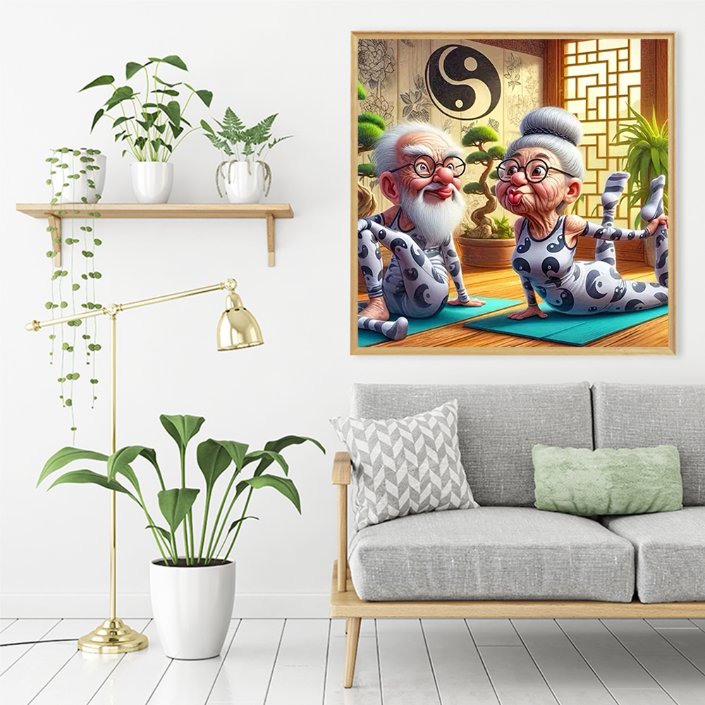 Momoart Old People Diamond Mos - Embroidery Room ulasan dan harga