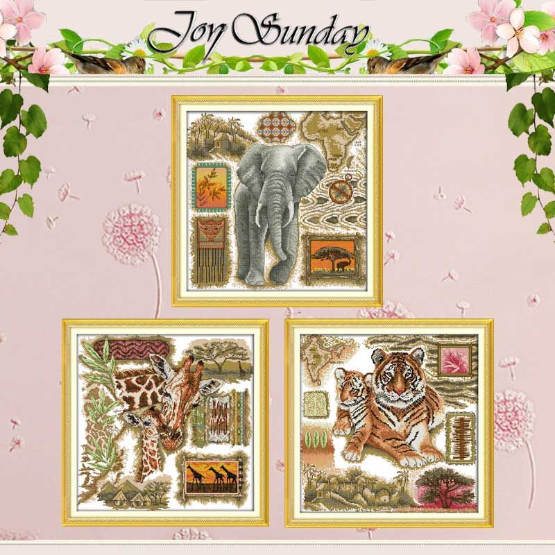 African Animals CountedCross S - Embroidery Job ulasan dan harga