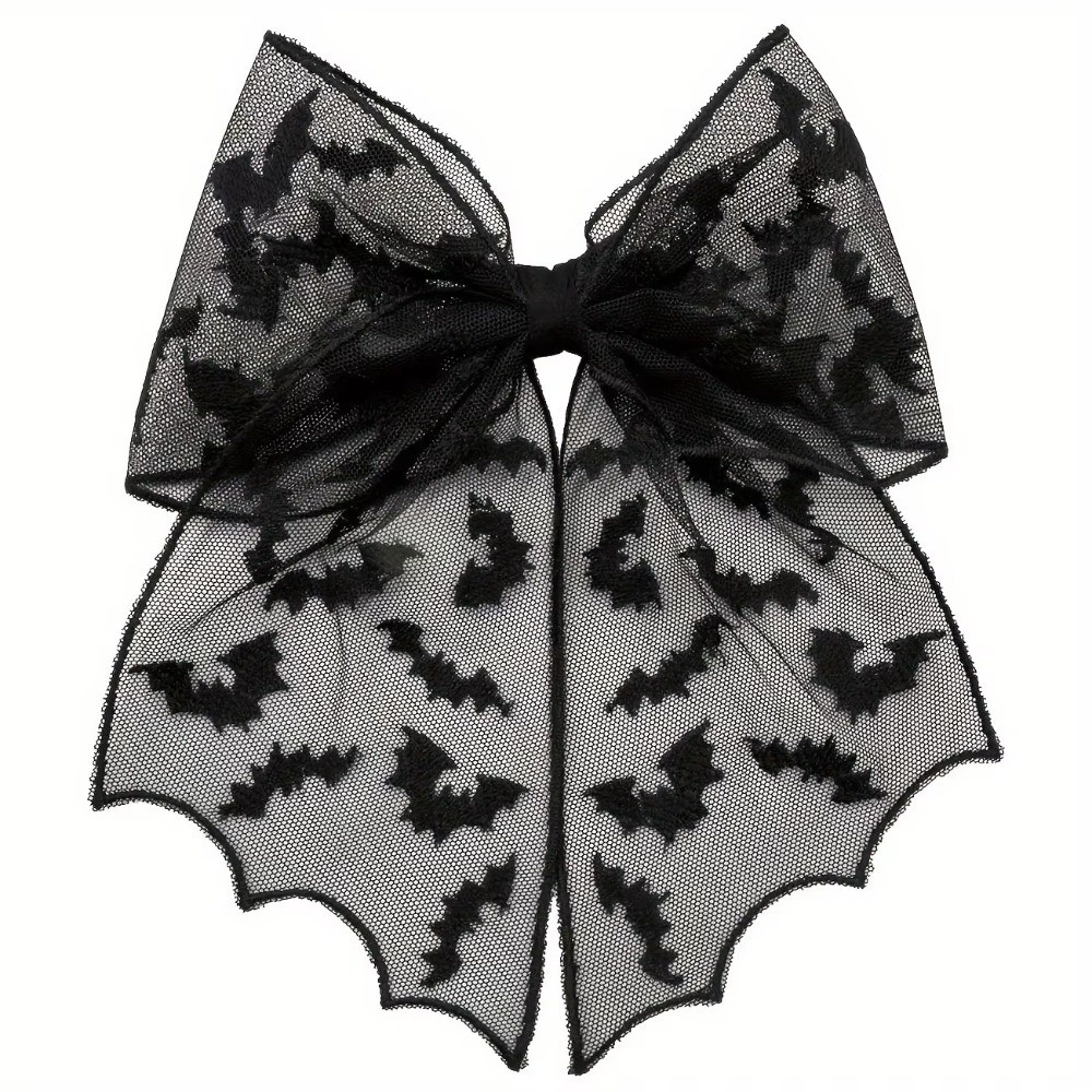 Lace Tulle Veil Hair Clips Bat - Embroidery Veil ulasan dan harga