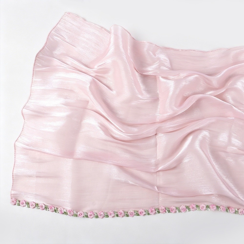 Versatile Sheer Women’s Headsc - Embroidery Veil ulasan dan harga