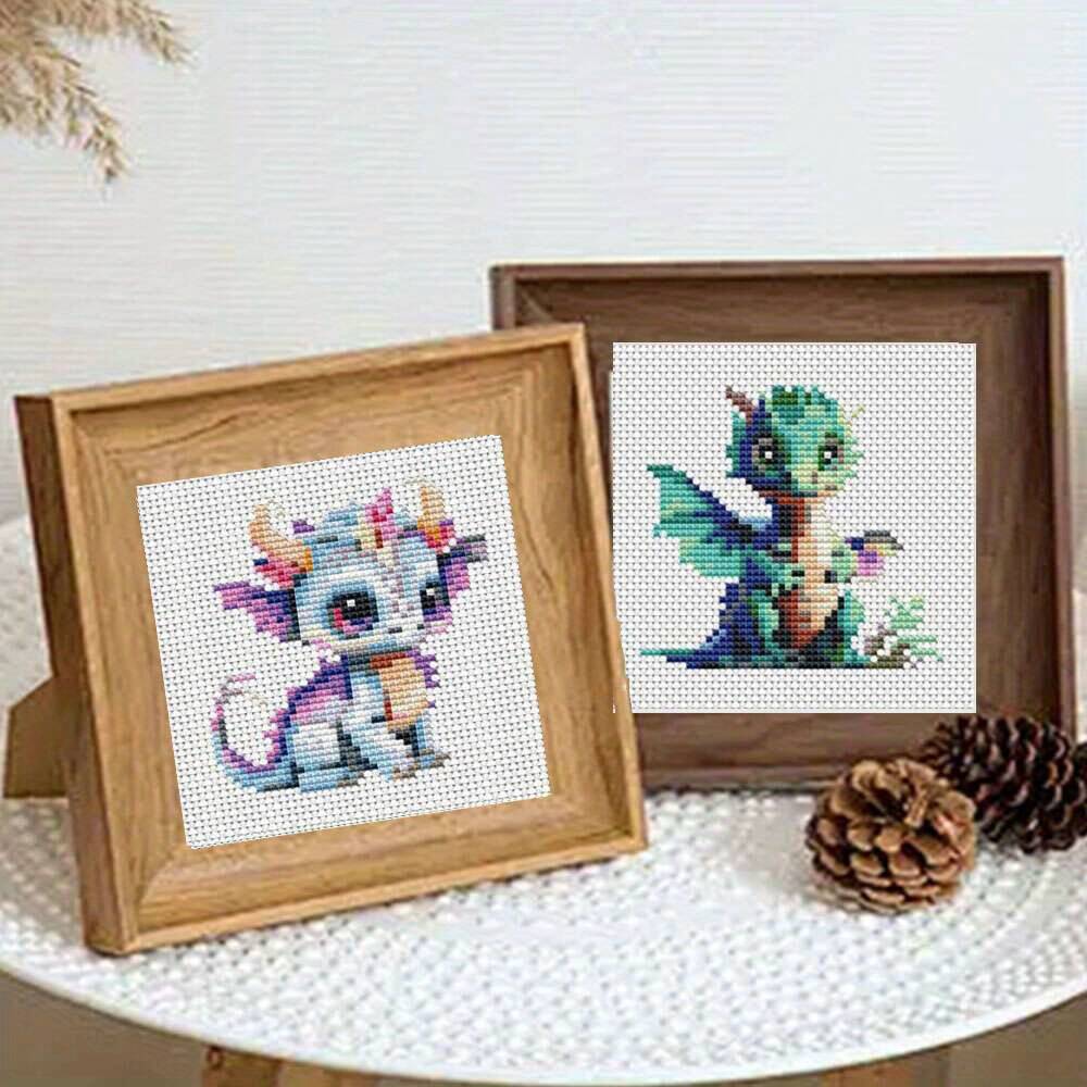 12Pcs Dragon Cross Stitch 11CT - Embroidery Job ulasan dan harga