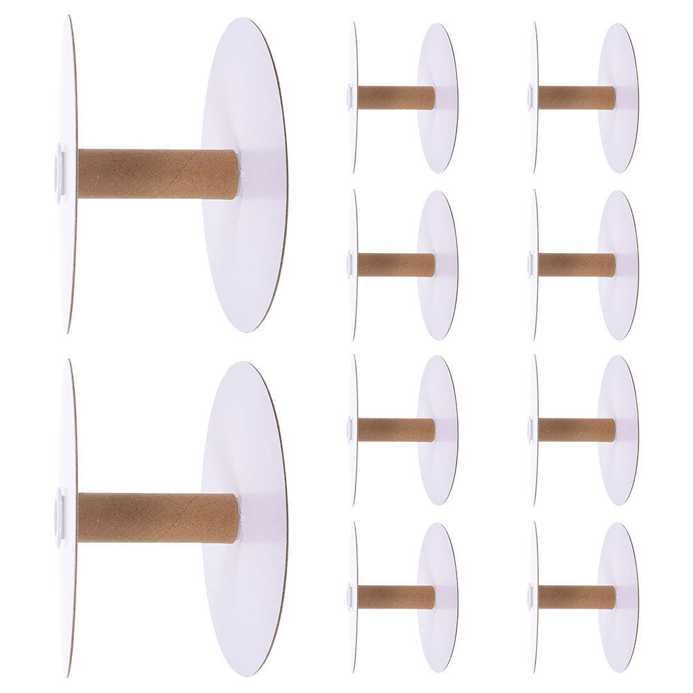 12Pcs Paper Spool Wire Storage - Embroidery Thread Yarn ulasan dan harga