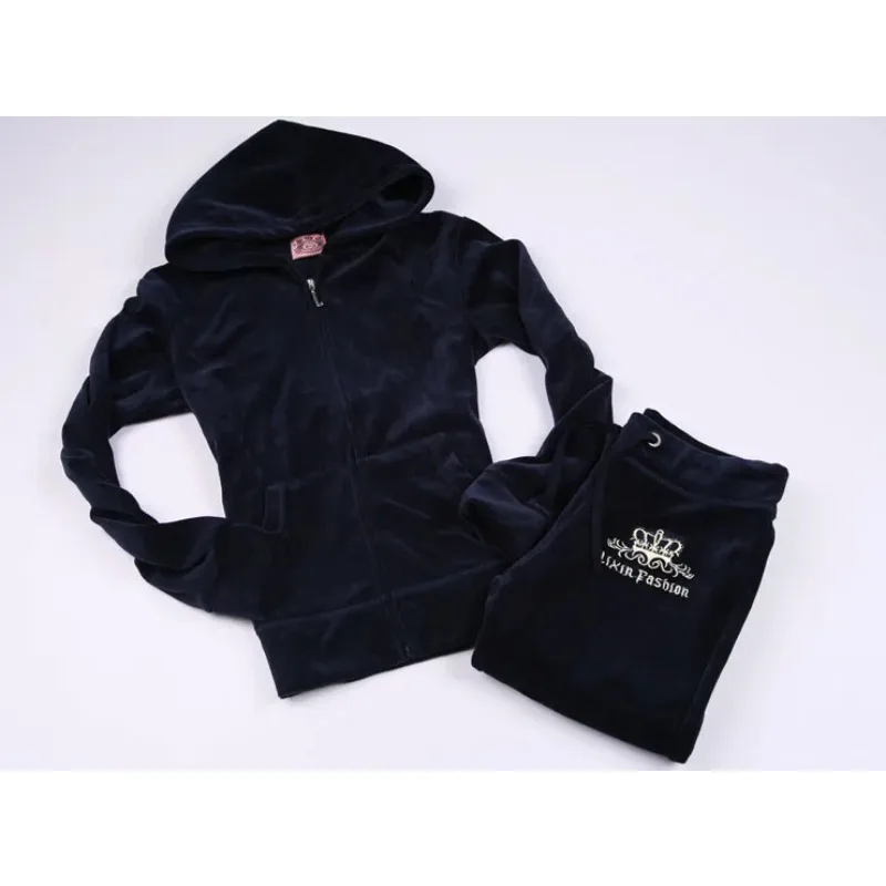 JC Tracksuit Women Velvet Wome - Embroidery Motif ulasan dan harga
