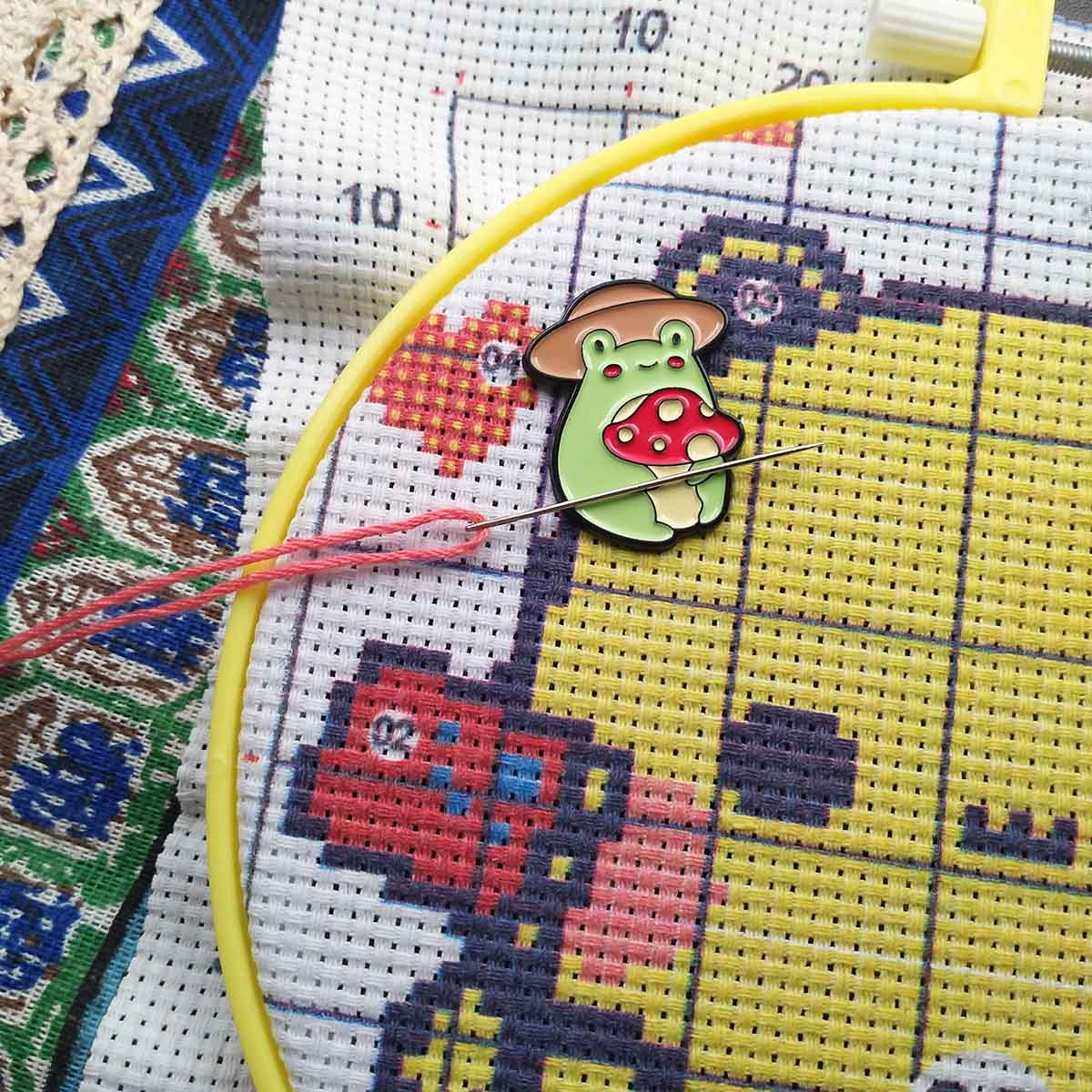 Frog Needle Minder for Embroid - Needle Minder Magnet ulasan dan harga