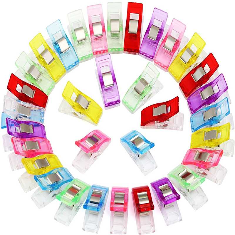 20/40PCS Random Color Clip Pla - Embroidery Artwork ulasan dan harga