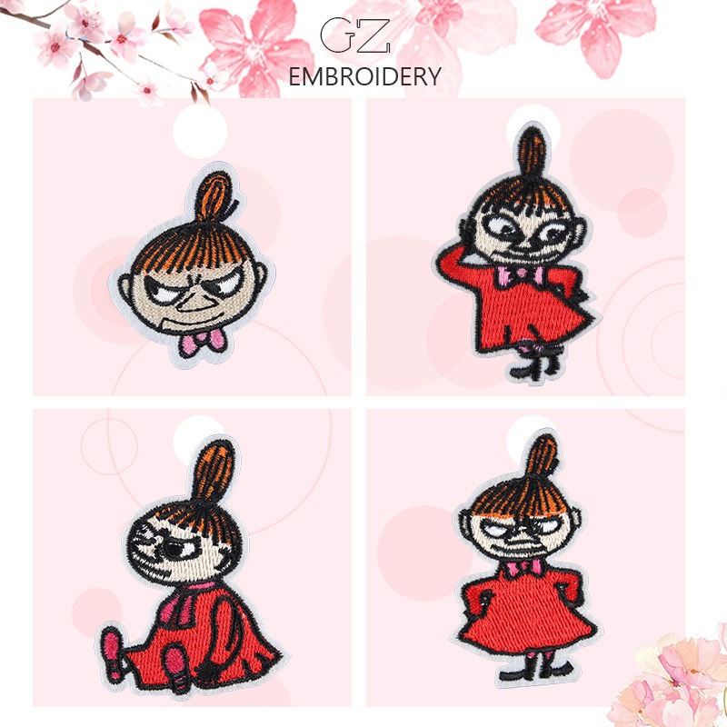 Moomin Cute Cartoon Embroidere - Embroidery Patches ulasan dan harga
