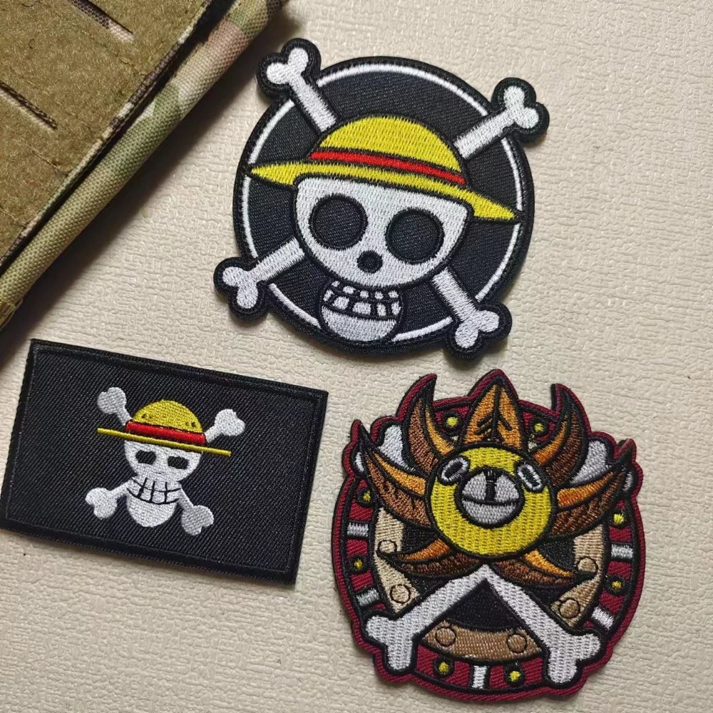 One Piece Badg Cartoon sleeve  - Embroidery Patches ulasan dan harga