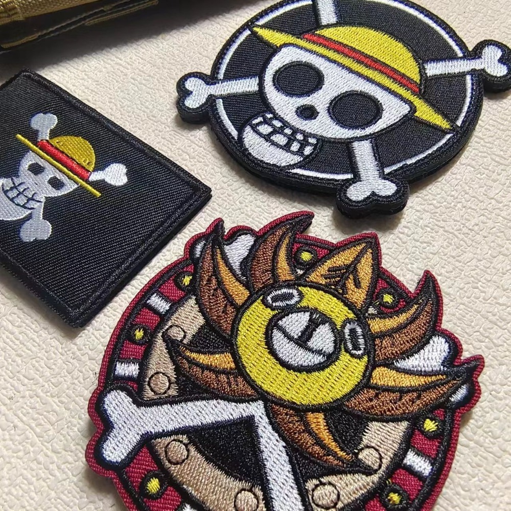 One Piece Badg Cartoon sleeve  - Embroidery Patches ulasan dan harga