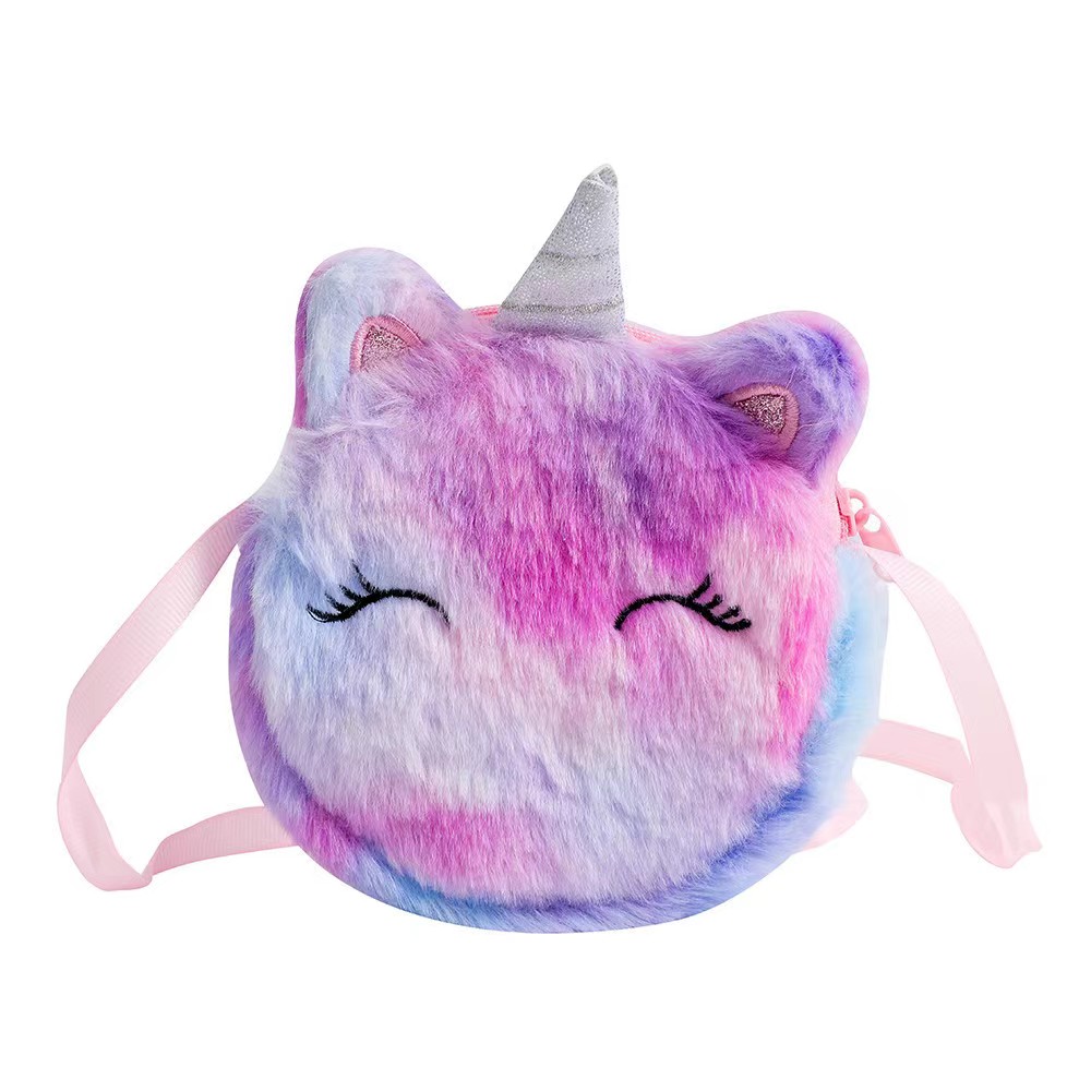Kids Fashion Plush Shoulder Ba - Embroidery Kit Pouch ulasan dan harga