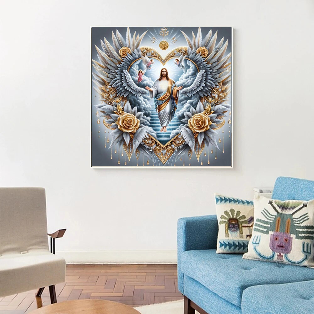 1pc frameless 5D DIY Diamond P - Embroidery Room ulasan dan harga