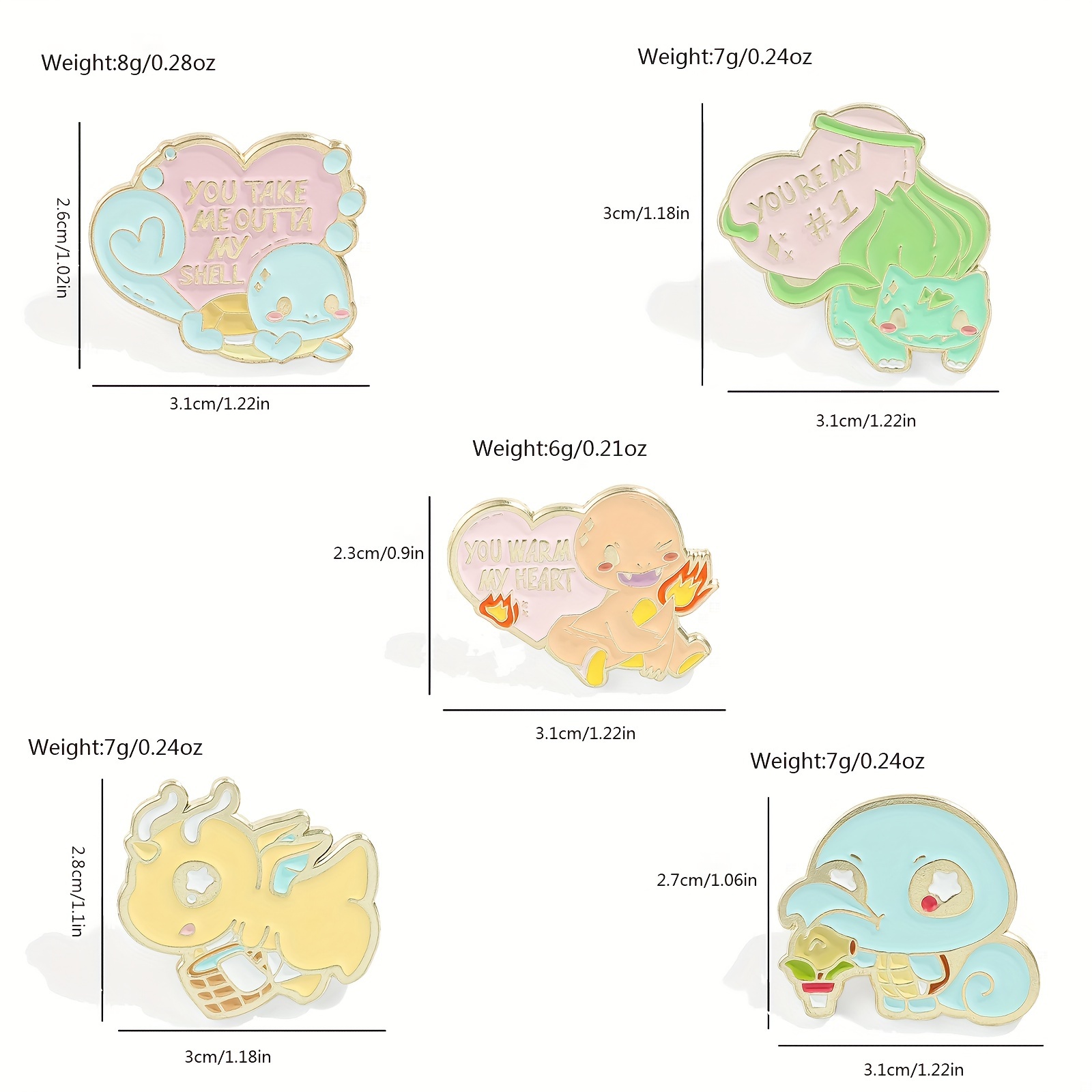 5 Pcs Cute Anime Brooch Person - Embroidery Outfit ulasan dan harga