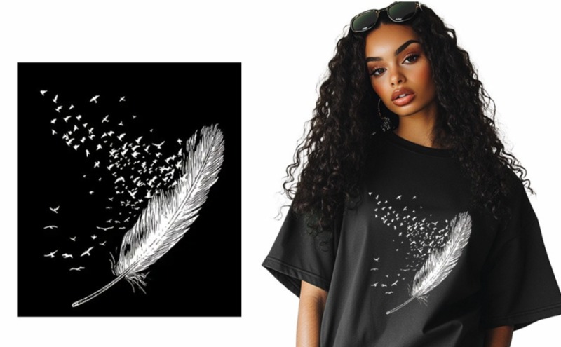 Colorful Feather Bohemian Iron - Embroidery Patches ulasan dan harga