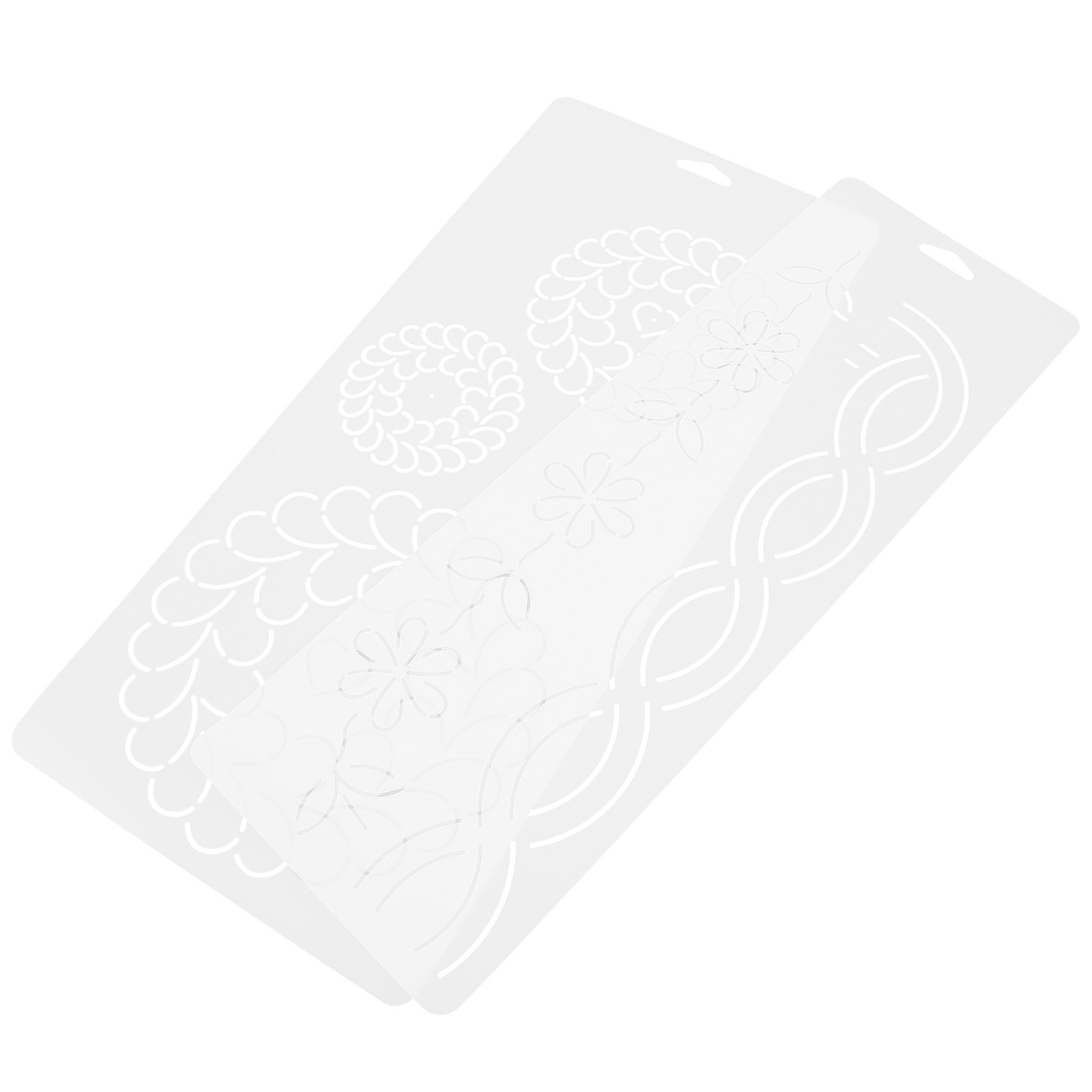 2Pcs Quilting Templates Set Tr - Embroidery Pattern ulasan dan harga