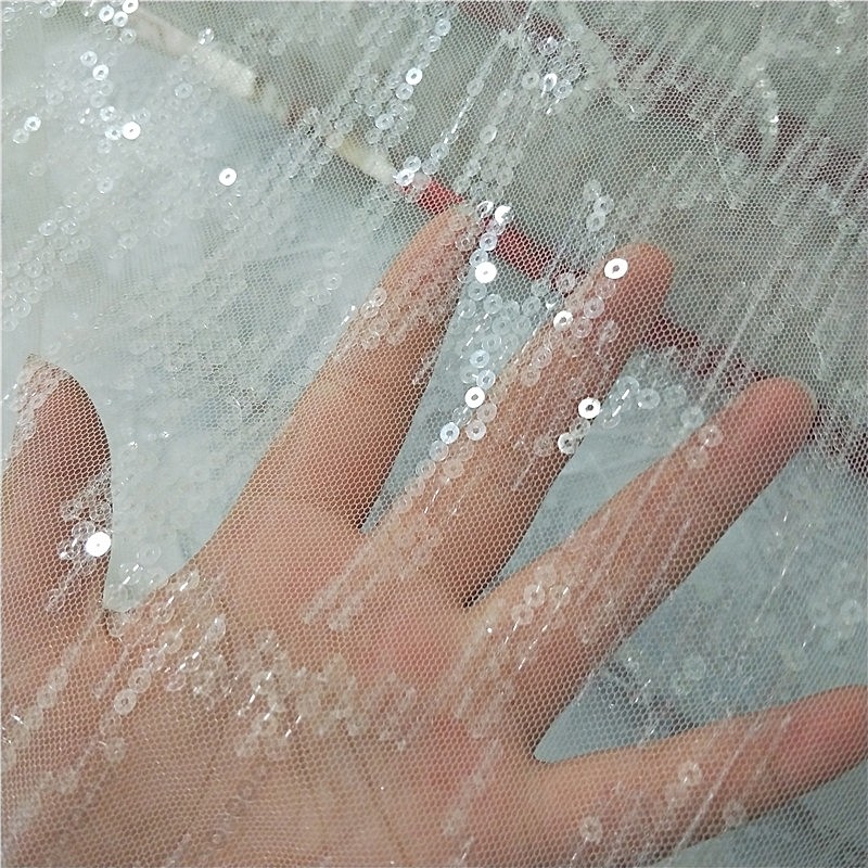 Tulle Embroidery Fabric for We - Embroidery Veil ulasan dan harga
