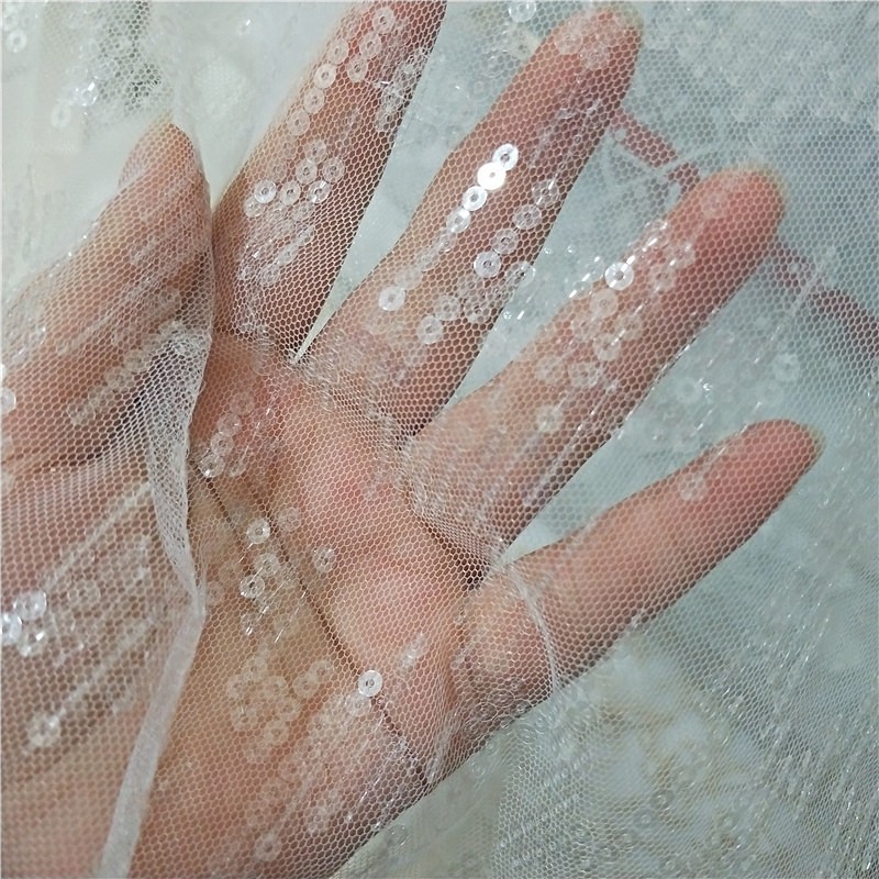 Tulle Embroidery Fabric for We - Embroidery Veil ulasan dan harga