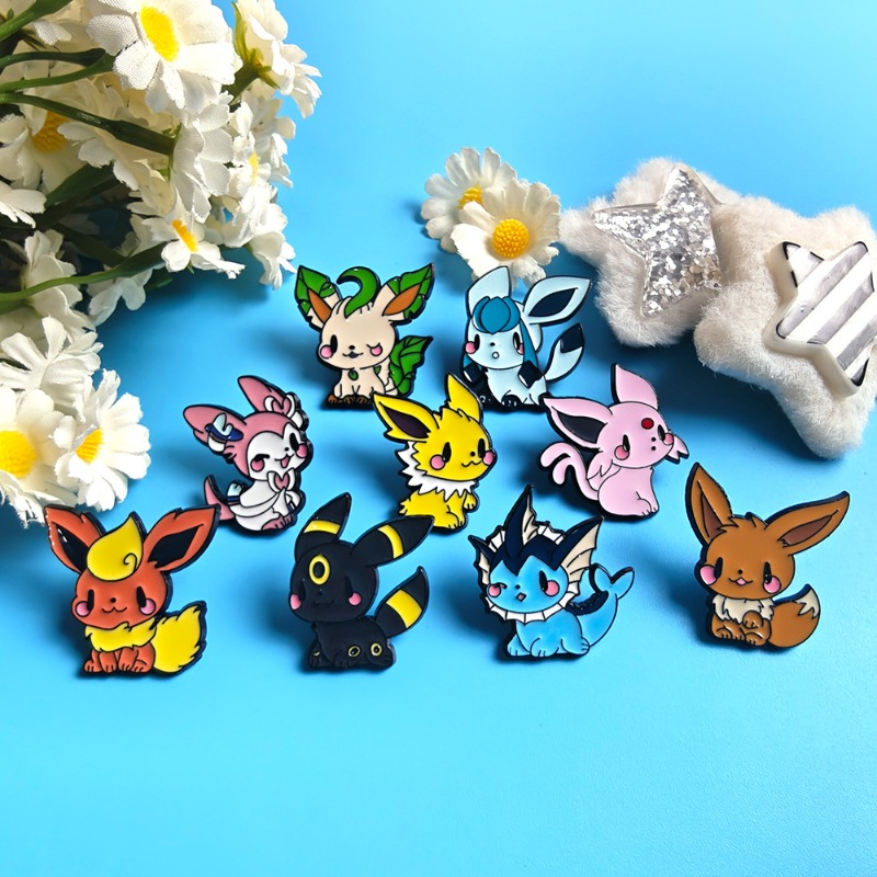 Hot 9 Pcs Anime Elf Brooch Set - Embroidery Outfit ulasan dan harga
