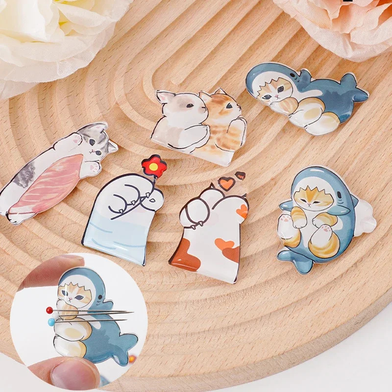 Cute cat acrylic needle, 1 pie - Needle Minder Magnet ulasan dan harga