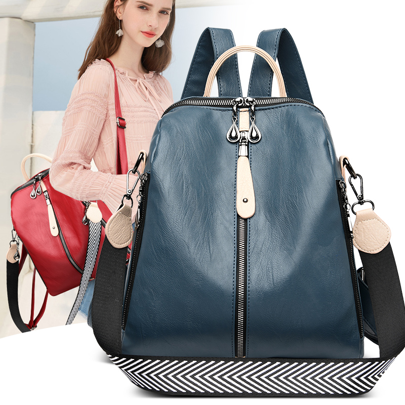 Fashion Backpack Women Soft Le - Embroidery Kit Pouch ulasan dan harga
