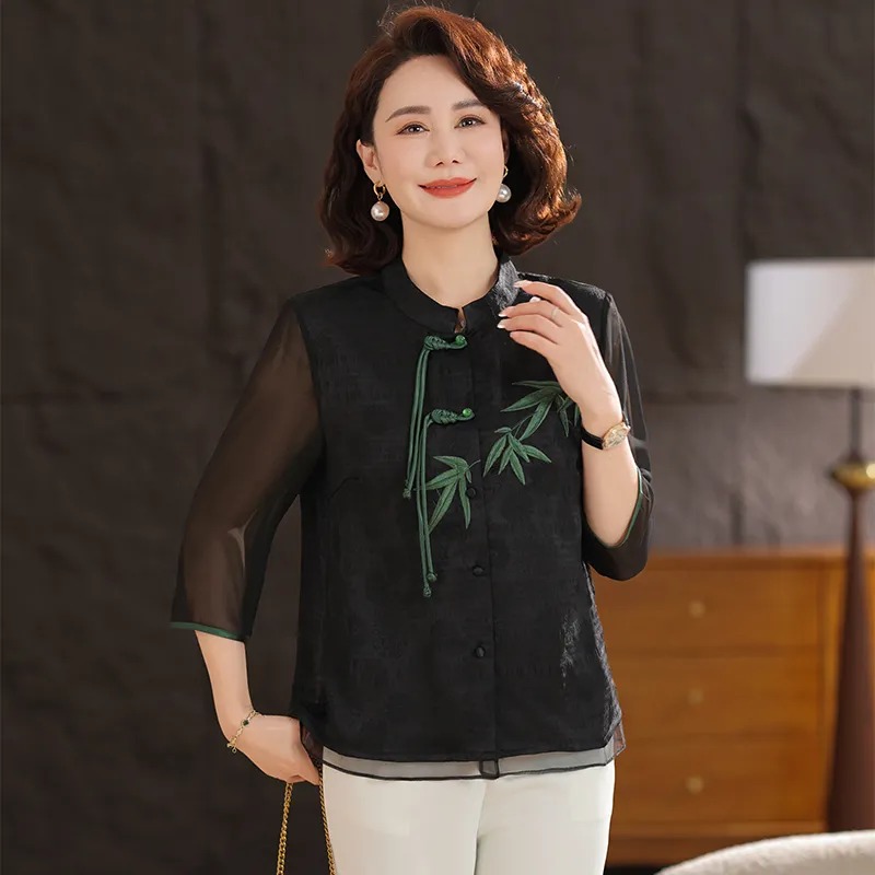 Women's Cream White Chinese St - Embroidery Cream ulasan dan harga