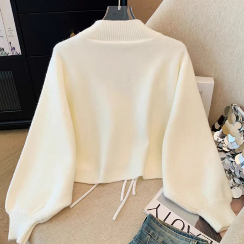 Cardigan Women V-neck New Chin - Embroidery Thread Yarn ulasan dan harga