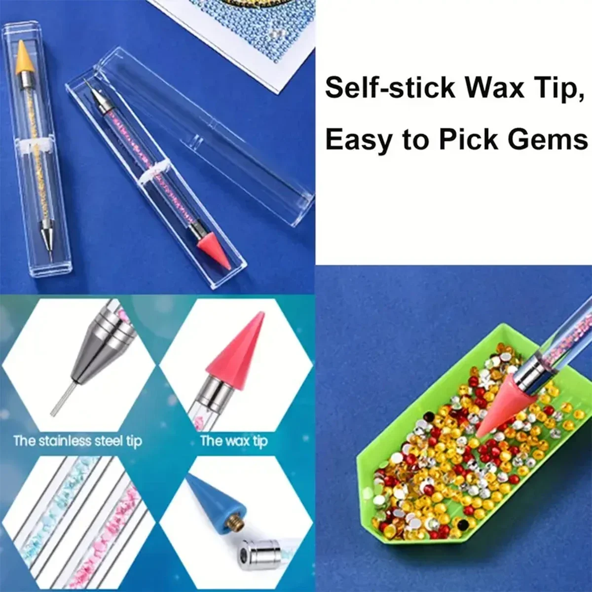 Waxless Diamond Painting Tool, - Embroidery Cream ulasan dan harga