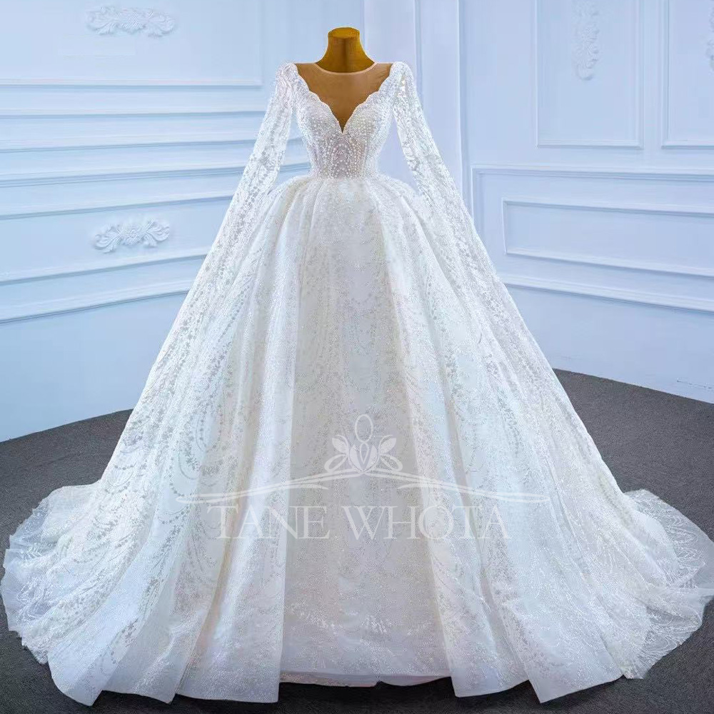 Vestido Casamento 2025 O-Neck  - Embroidery White Dress ulasan dan harga