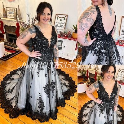Gothic V Neck Wedding Dresses  - Embroidery White Dress ulasan dan harga