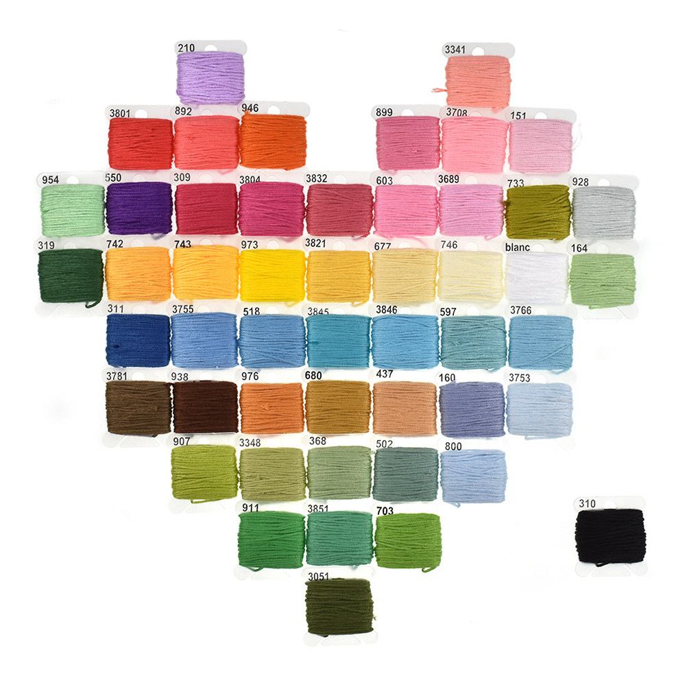 50 Assorted Embroidery Kit wit - Embroidery Pattern ulasan dan harga