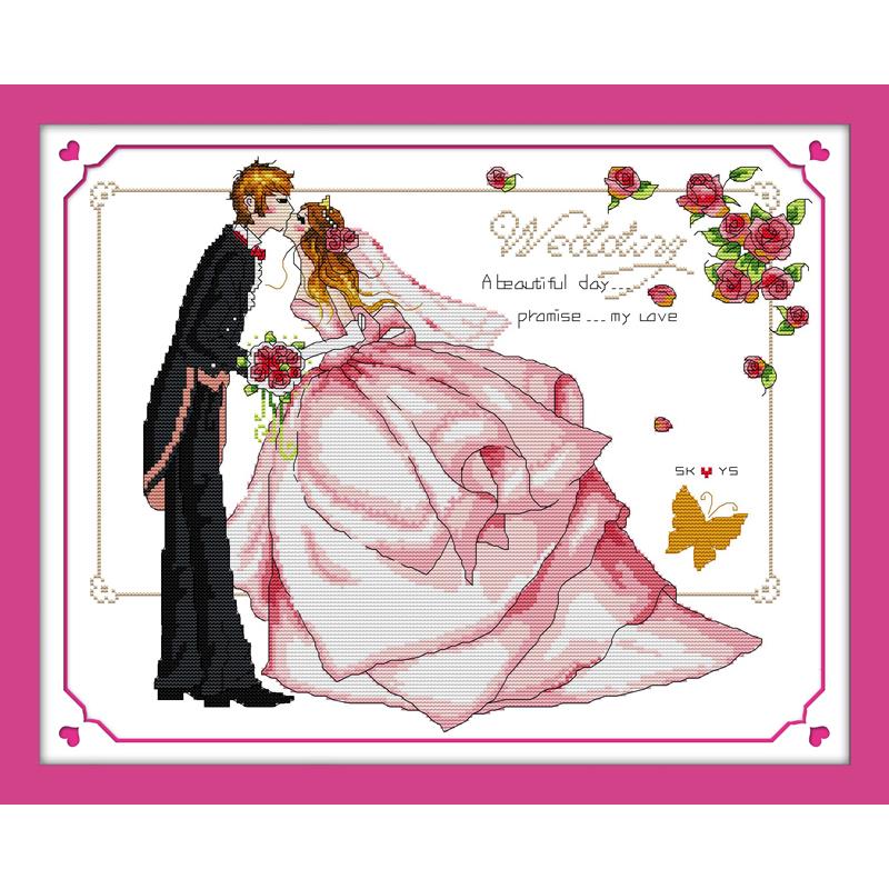Wedding Series Counting Cross  - Embroidery Job ulasan dan harga