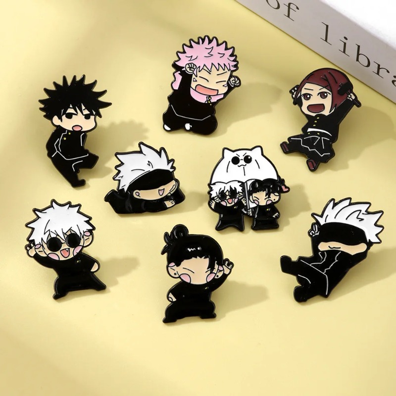 8pcs Anime Itadori Yuji Enamel - Embroidery Outfit ulasan dan harga