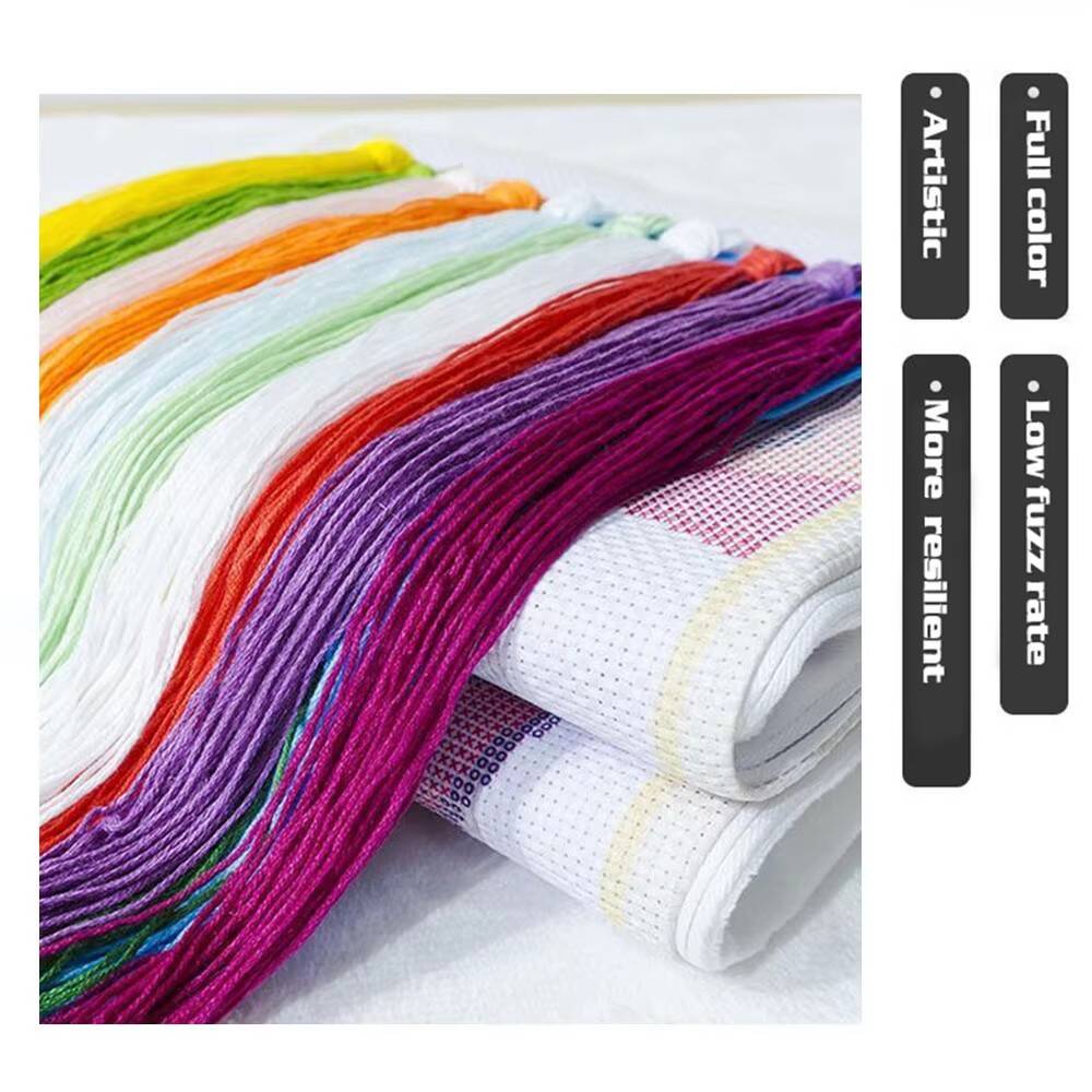 HUACAN Cross Stitch Kits Rose  - Embroidery Job ulasan dan harga