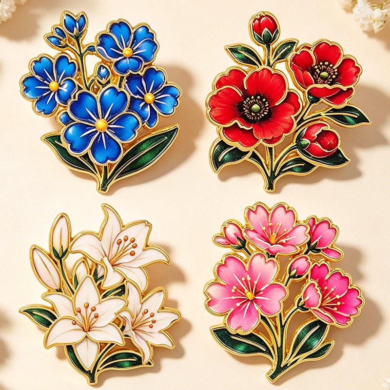 Cute Vintage Colorful Floral E - Embroidery Outfit ulasan dan harga