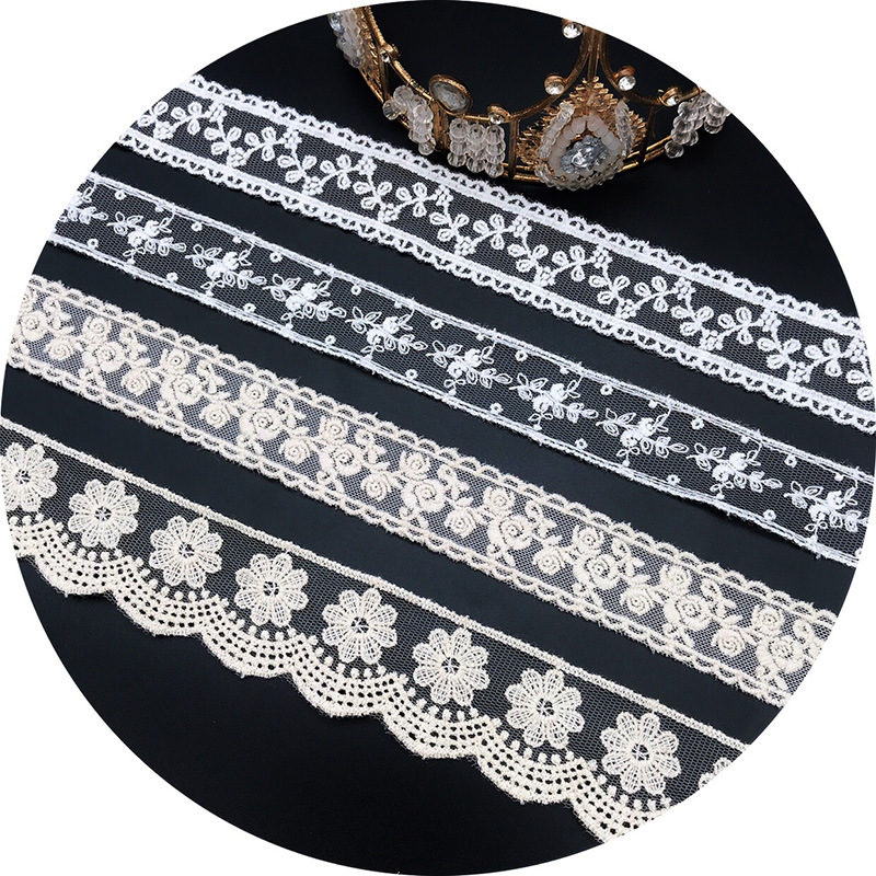 3Yards/Lot Embroidery White Be - Embroidery Thread Yarn ulasan dan harga