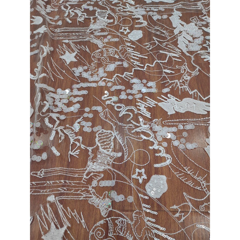New Exquisite and Soft Decal L - Embroidery Veil ulasan dan harga