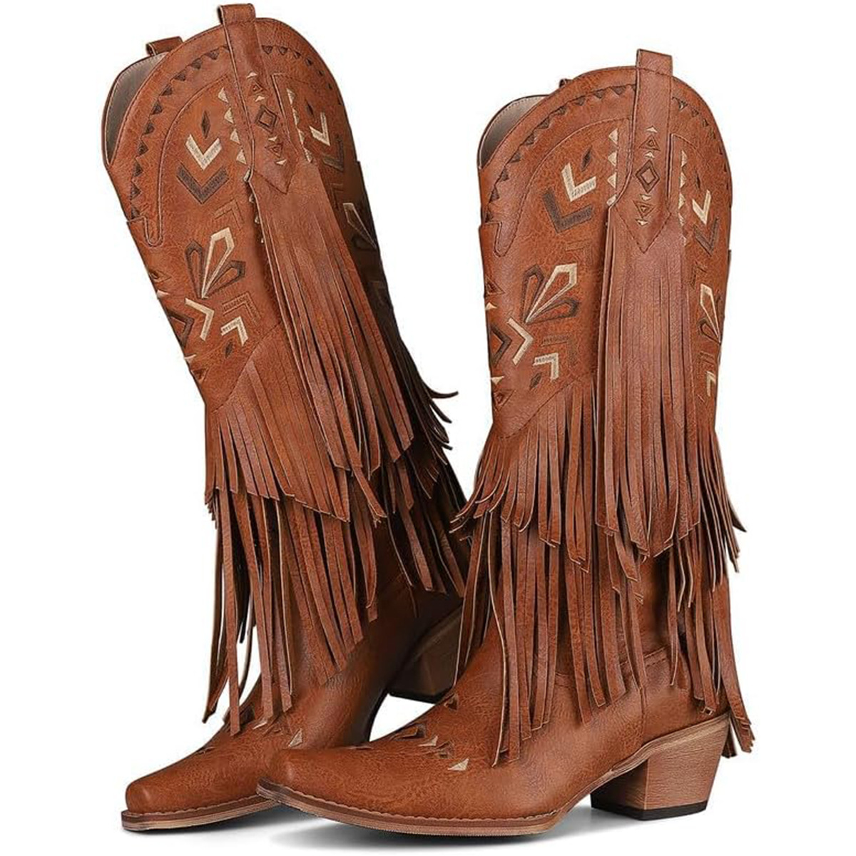Women's Mid-calf Boots Retro W - Embroidery Design ulasan dan harga