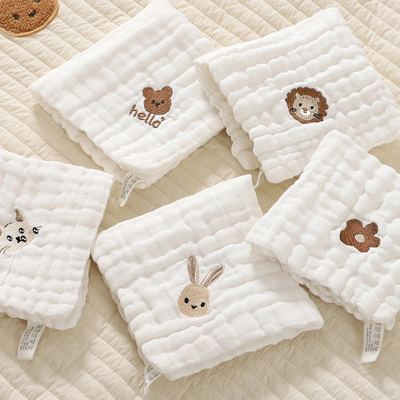 2/3/5pcs Baby Towels Toddler S - Embroidery Apron ulasan dan harga