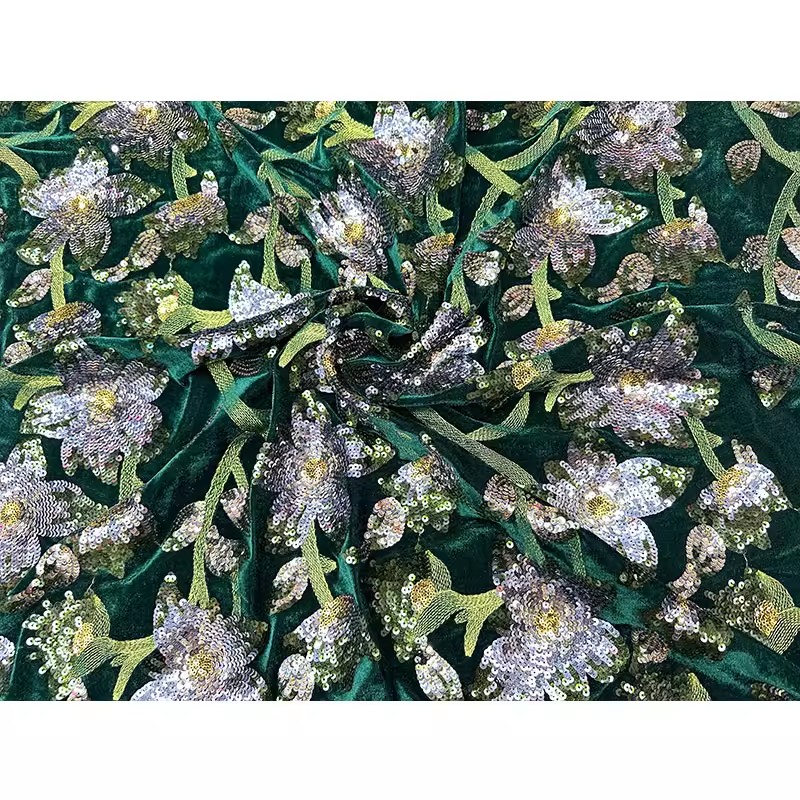 1yard Retro velvet tela Handcr - Velvet Fabric Embroidery ulasan dan harga